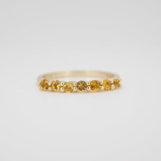 Churumbela en oro amarillo 14k con citrino.