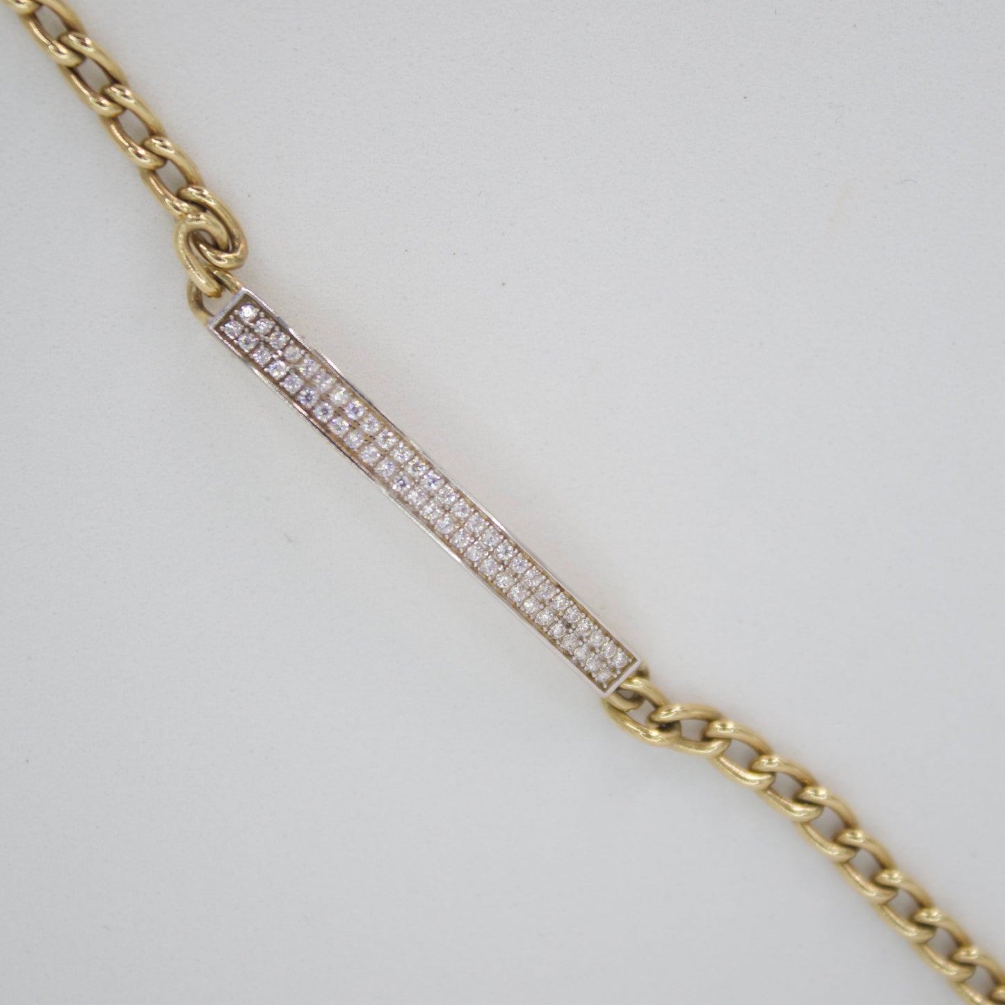 Pulsera en oro amarillo 14k con zirconias