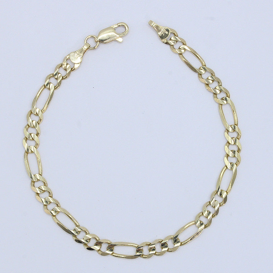 Pulso tejido 3x1 en oro amarillo 14k. OFERTA