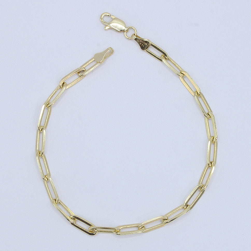 Pulso clip en oro amarillo 14k.