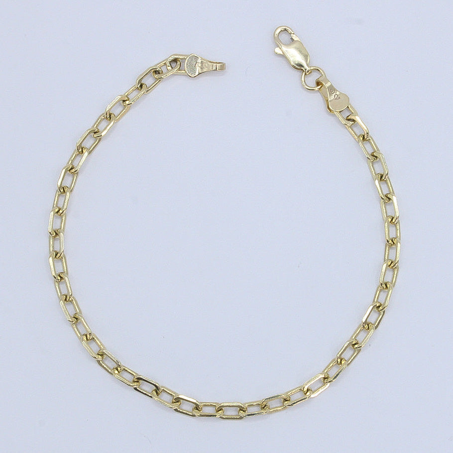 Pulso ancla en oro amarillo 14k.