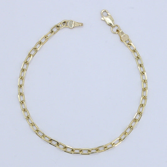 Pulso ancla en oro amarillo 14k.