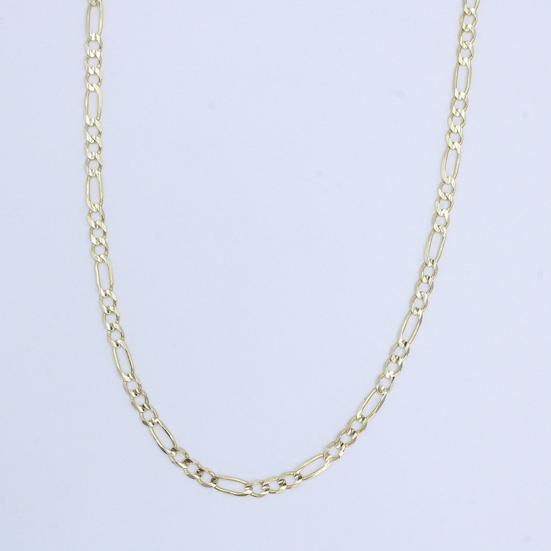 Cadena tejido 3x1 en oro amarillo 14k.