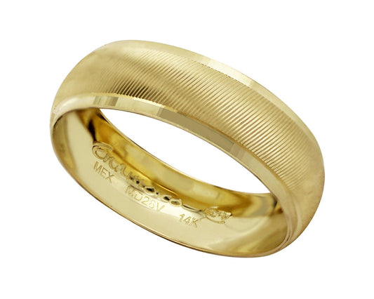 Argolla 14k DV 6mm